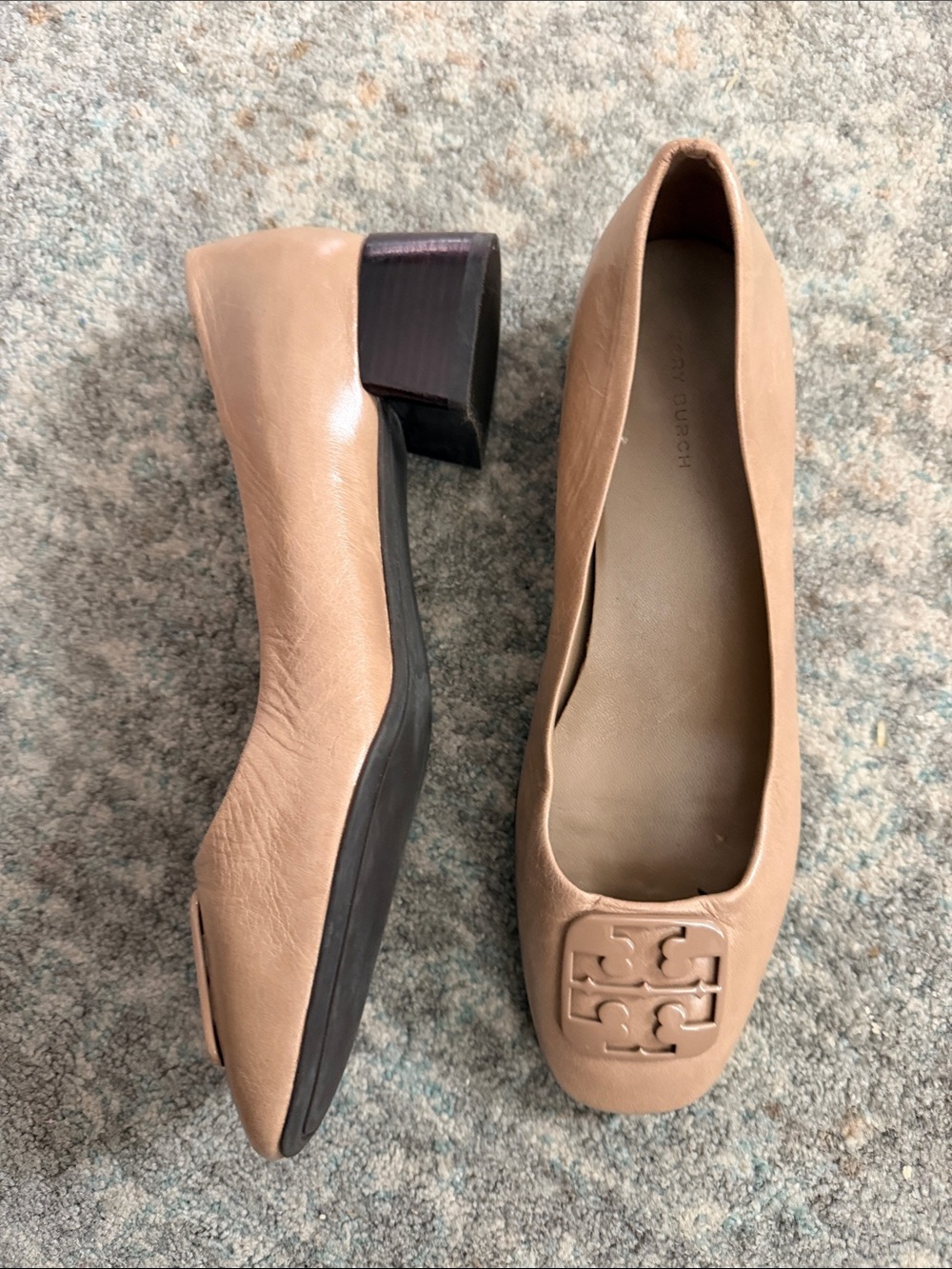Tory Burch Cream Leather dress women shoes sz 9